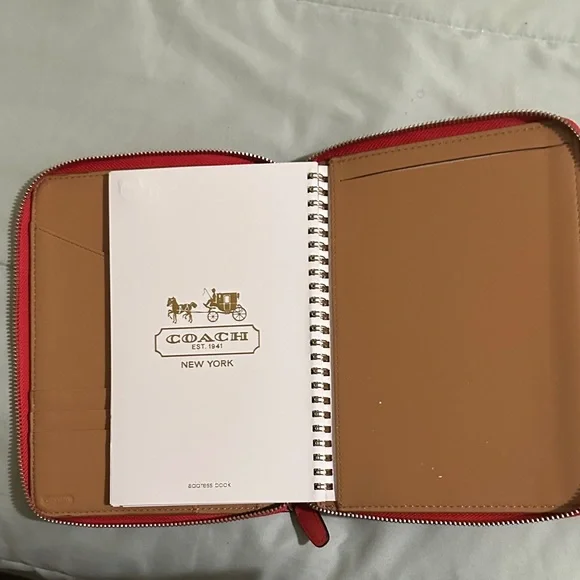 Coach Vibrant Red Zip Wallet - Picture 6 of 6